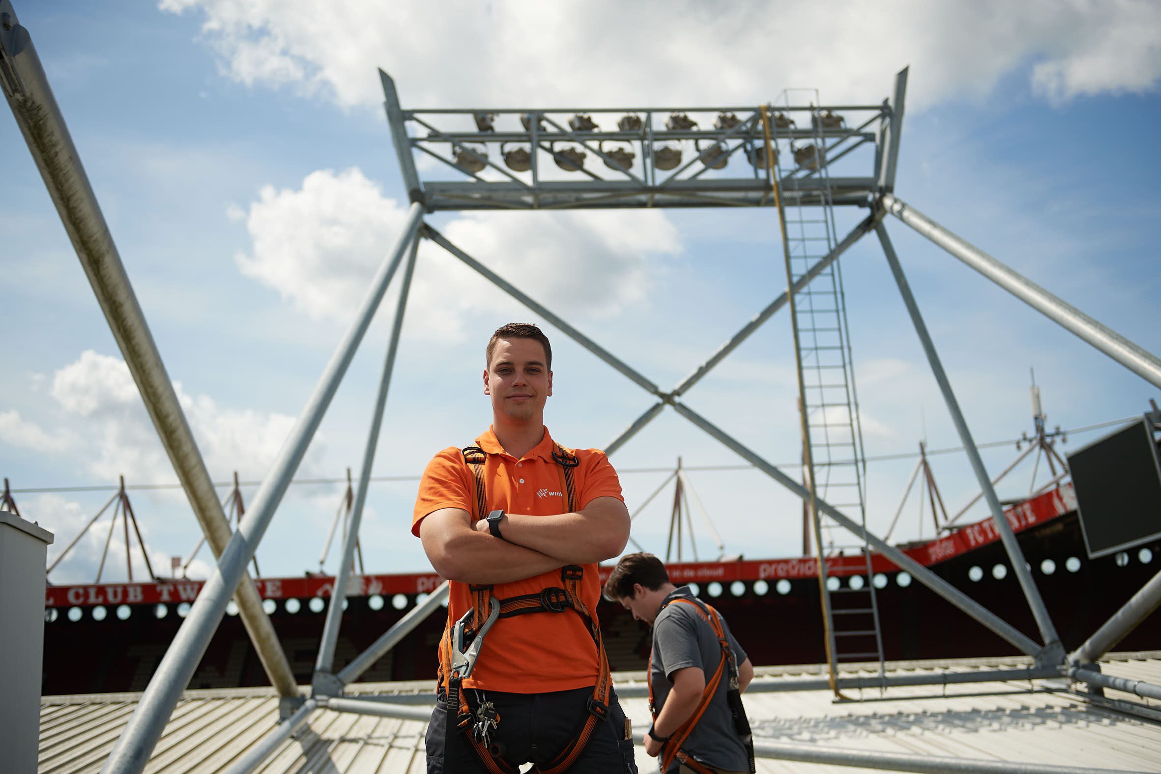 Winkels op het dak van de Grolsch Veste